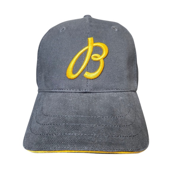 Breitling Other - Breitling Black Embroidered Hat Logo Yellow Embroidered Strapback Cap NWOT Watch